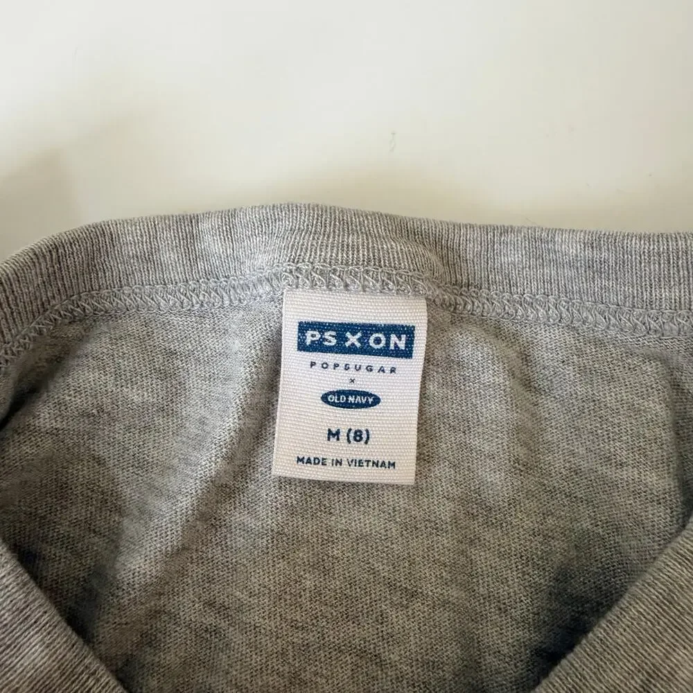 POPSUGAR x Old Navy Dip-Dyed Tee - Blue/Gray, Size M 8